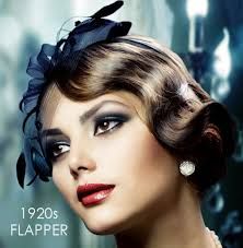 Modern flapper makeup