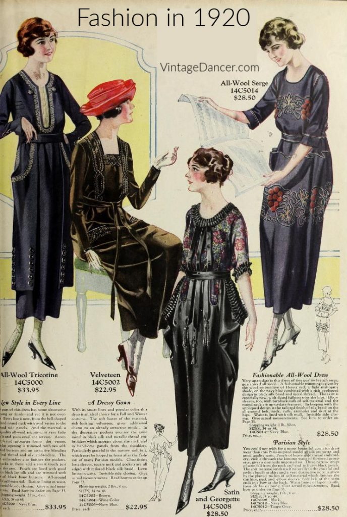 Fashion for women in 1920