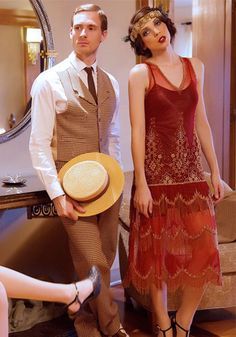 1920s fashion for men and women