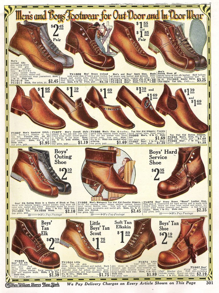 Edwardian men's shoes 