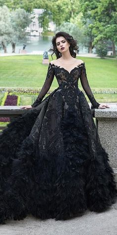 Modern Victorian Black Dress