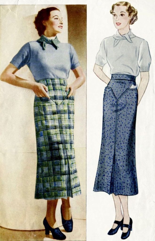 1930s skirts