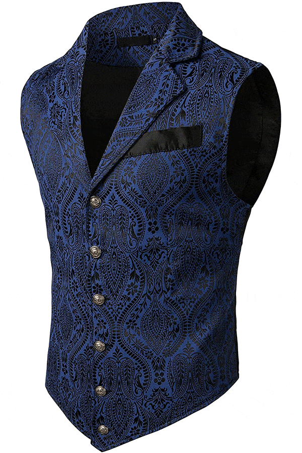VATPAVE Mens Victorian Suit Vest Steampunk Gothic Waistcoat - Vintage ...